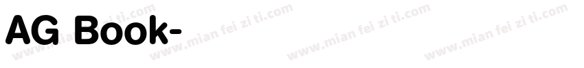 AG Book字体转换